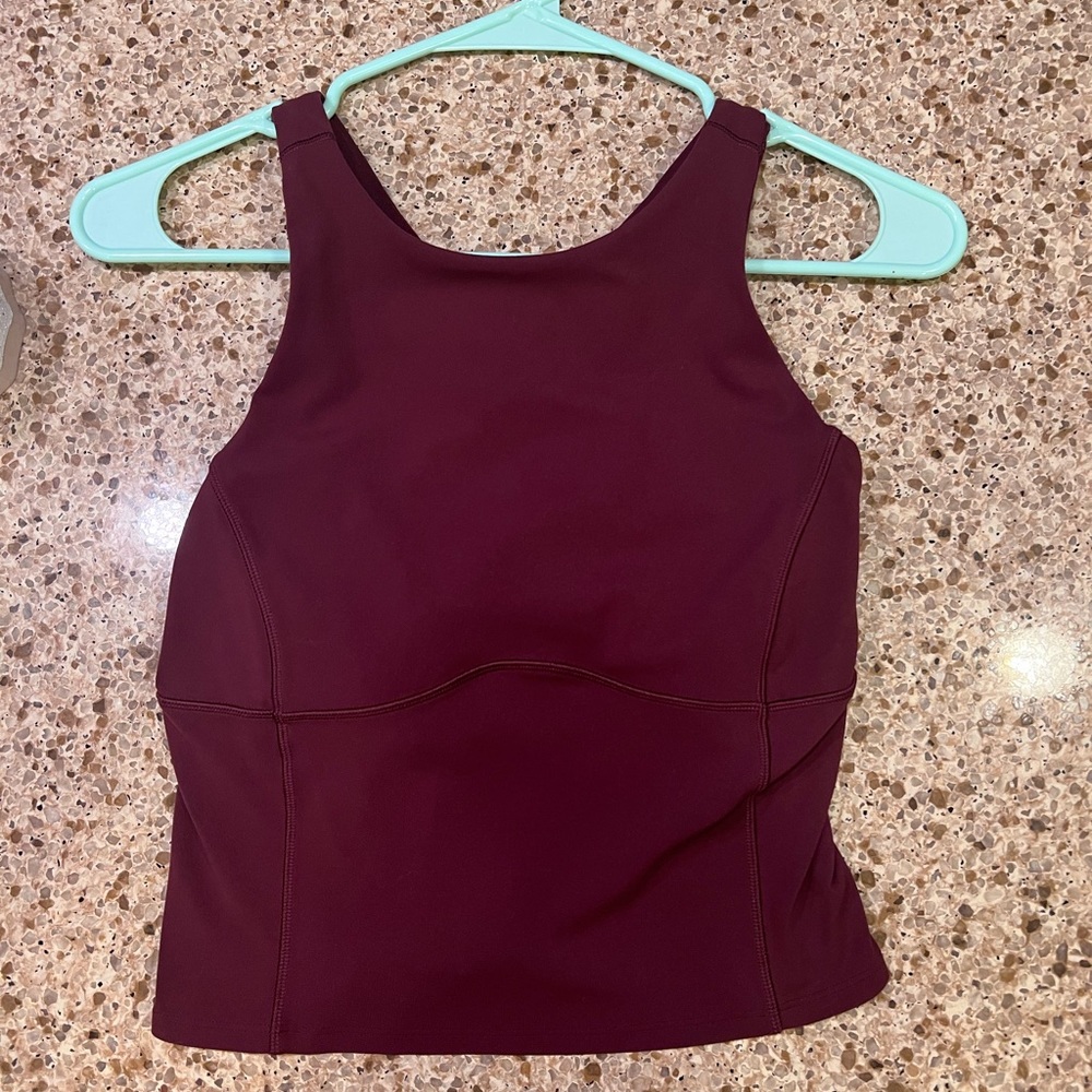 Lululemon Keyhole Tank Red Merlot